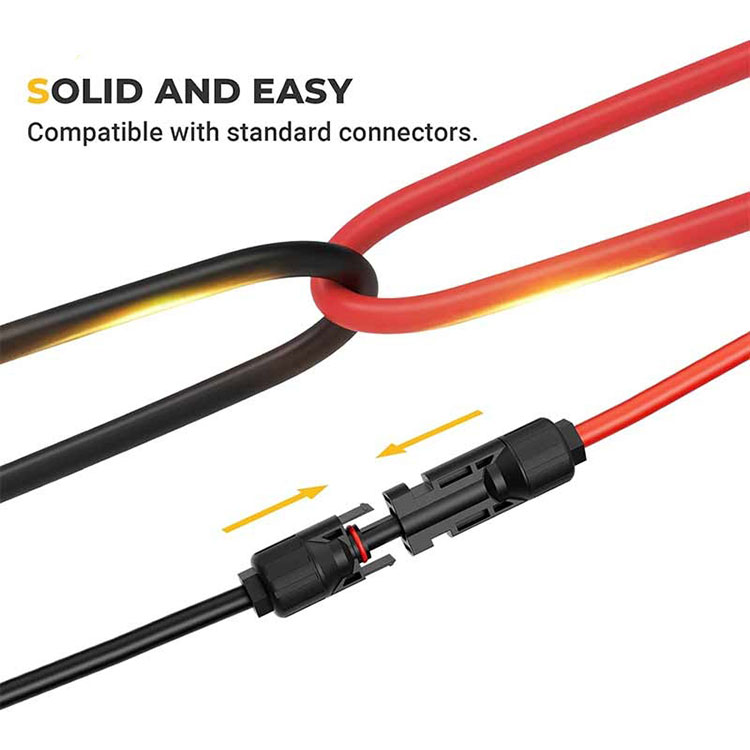 ¿O cable de extensión solar de 10 pés de 10 pés converterase en duro e rachase a baixas temperaturas?