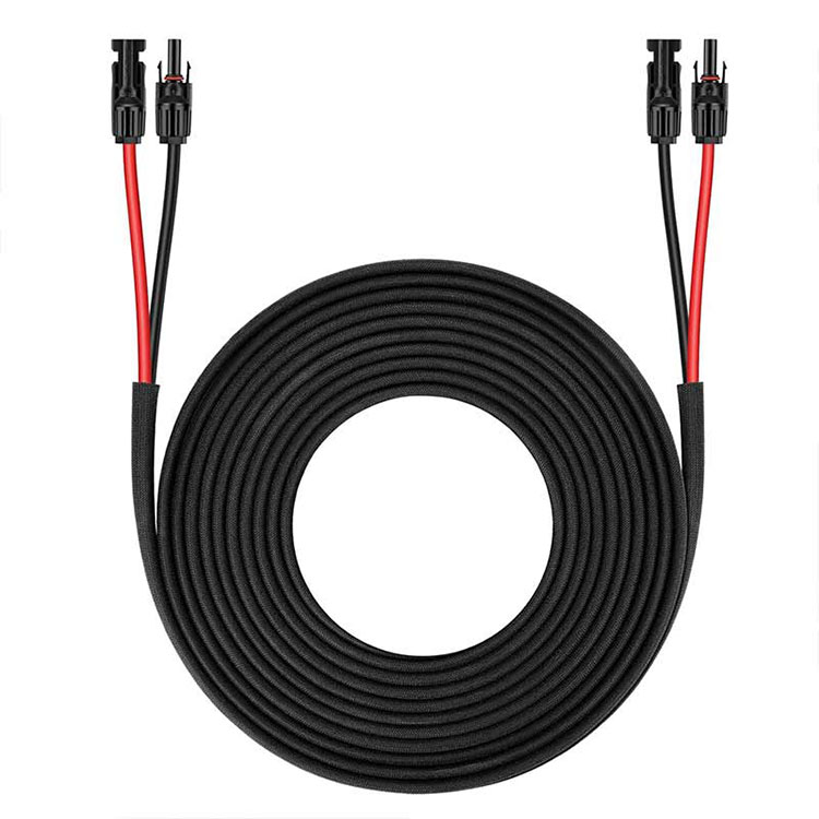 Puente solar de dobre condutor 10 AWG Plug and Play 25 pies